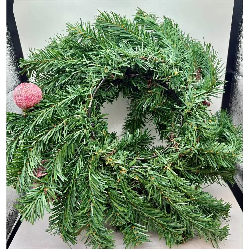 Christmas Candle Ring Centerpiece Wreath set of 2
